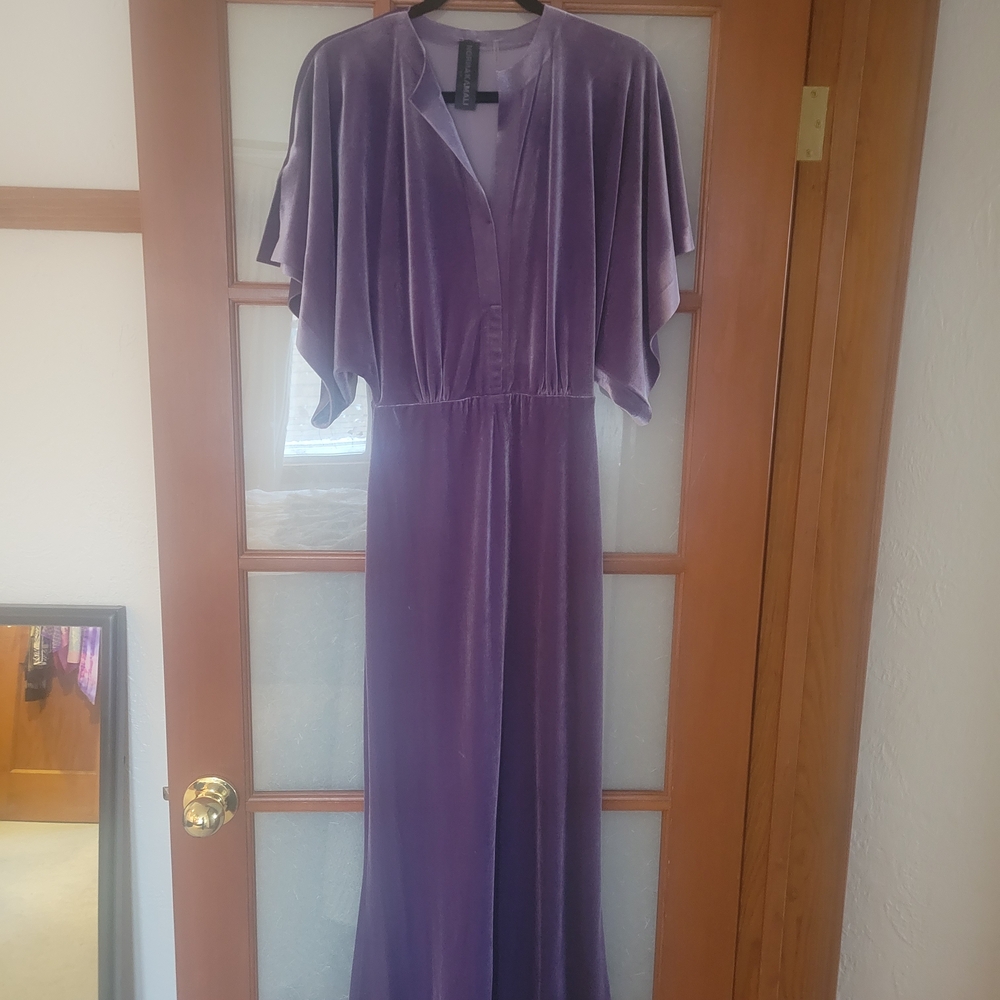 Norma Kamali Purple Maxi Dress - Picture 2 of 4